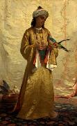 A Moorish Girl with Parakeet